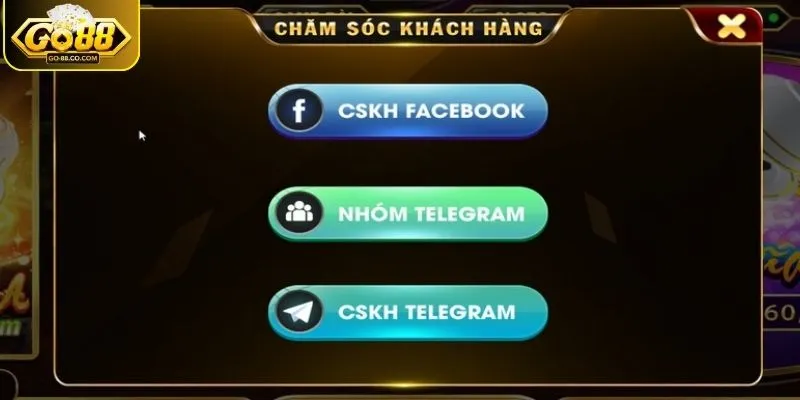 Liên hệ nhân viên CSKH để khắc phục sự cố quên mật khẩu GO88